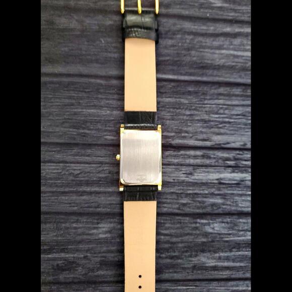 NOS Seiko GOLD White Dial New Batt & Movt Men's SEIKO Tank Watch * - Picture 6 of 7